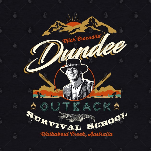 Crocodile Dundee Outback Survival School by Alema Art